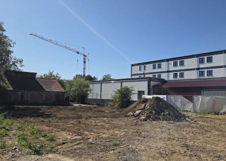 beräumtes Baufeld nach Abbruch Bestandsgebäude beräumtes Baufeld nach Abbruch Bestandsgebäude